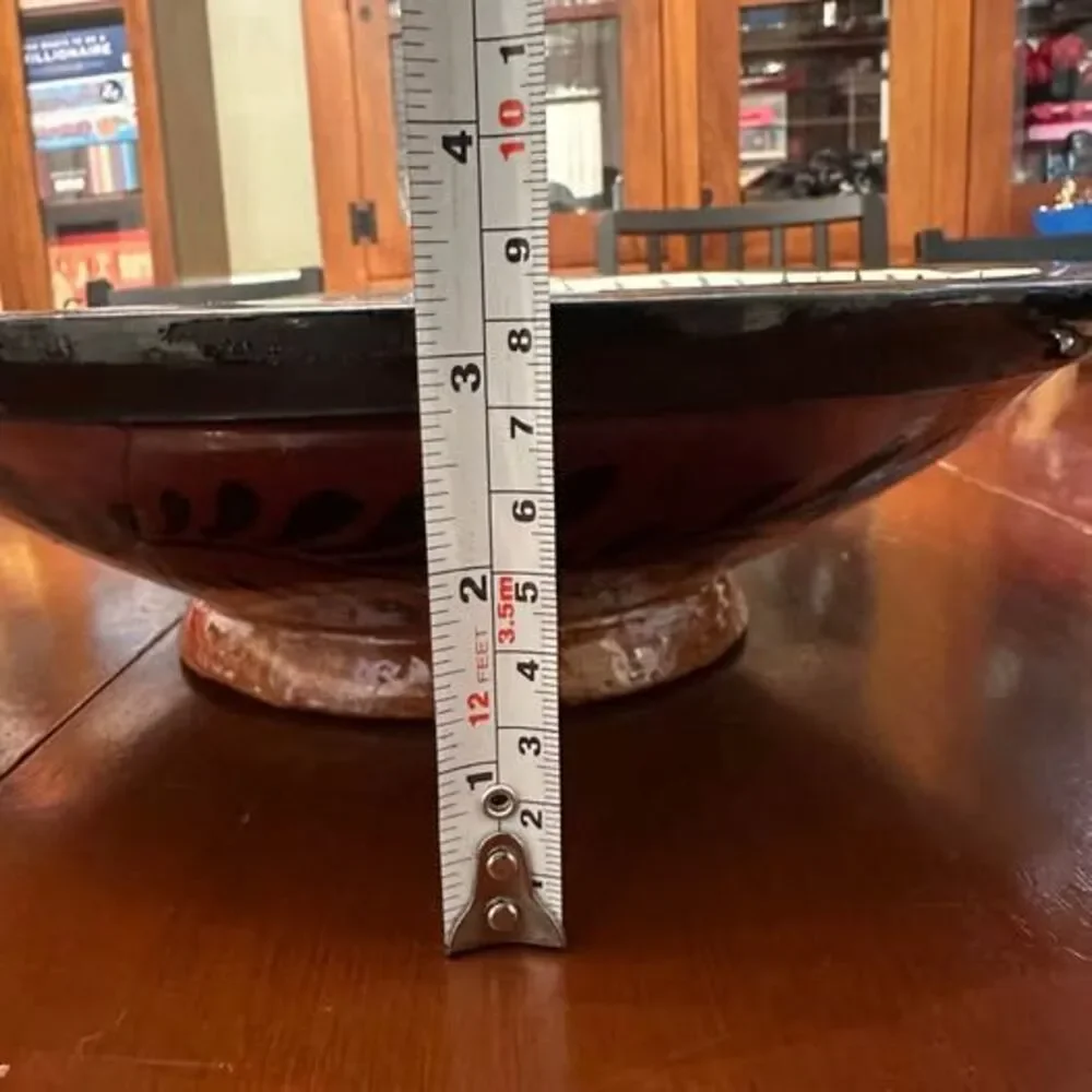 Hand Painted Wood Decorative Bowl